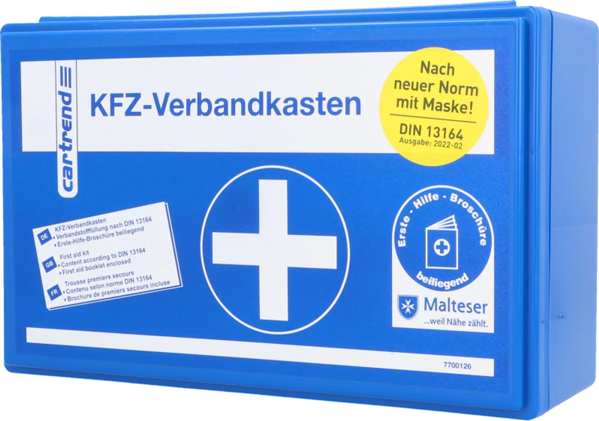 CARTREND Verbandkasten „Classic“ – DIN 13164, blau